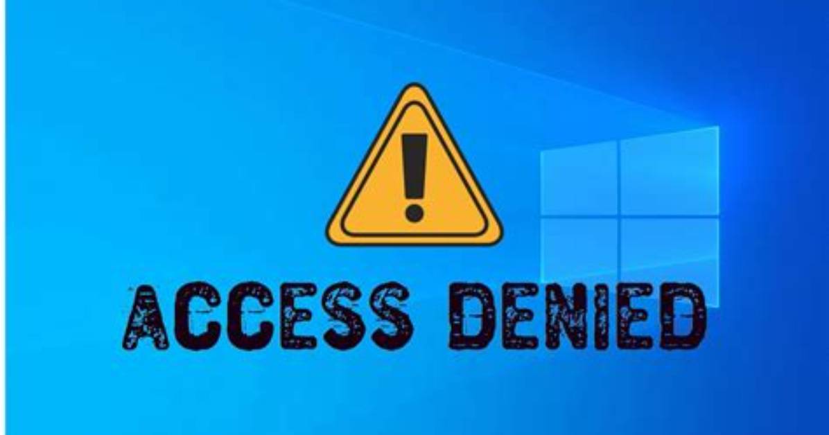 How Do I Fix Access Denied Windows 7?