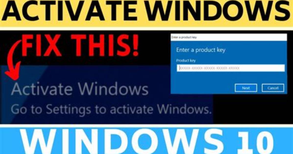 How Do I Fix Activate Windows 10 to Activate Windows?