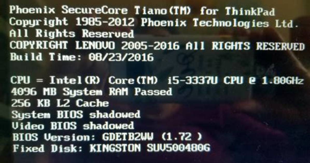 How Do I Fix Bios Shadowed?