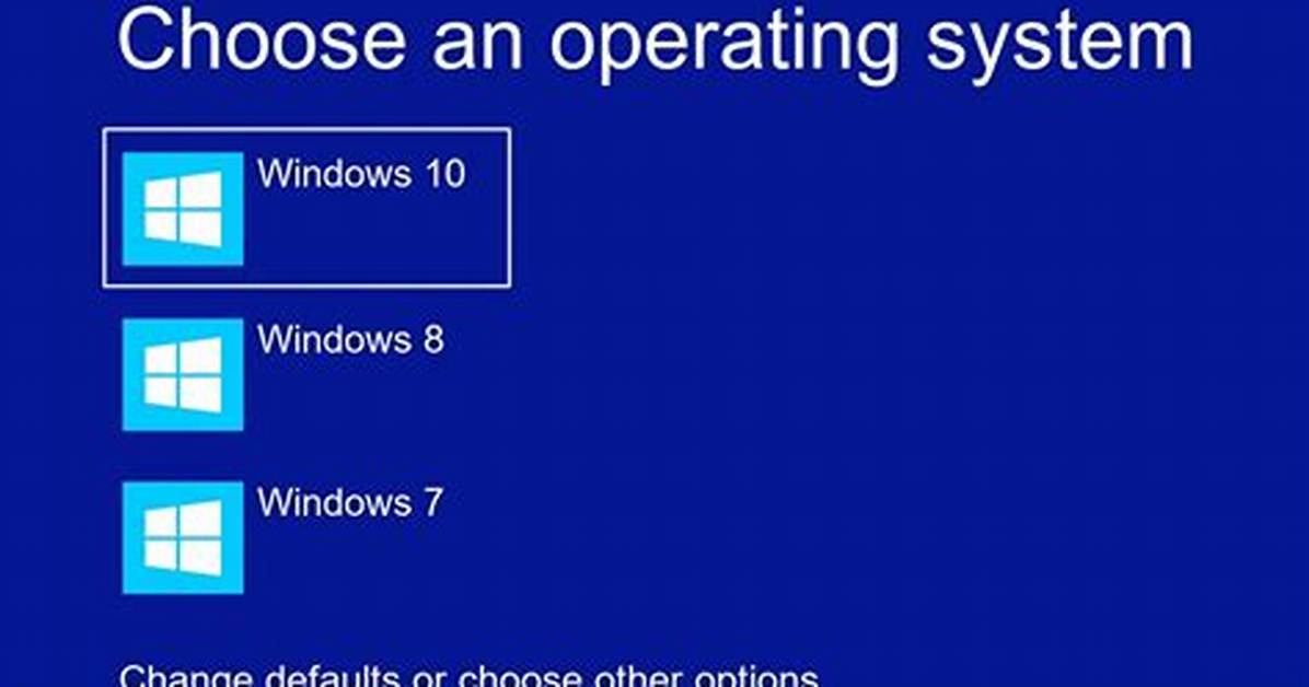 How Do I Fix Choose Operating System?
