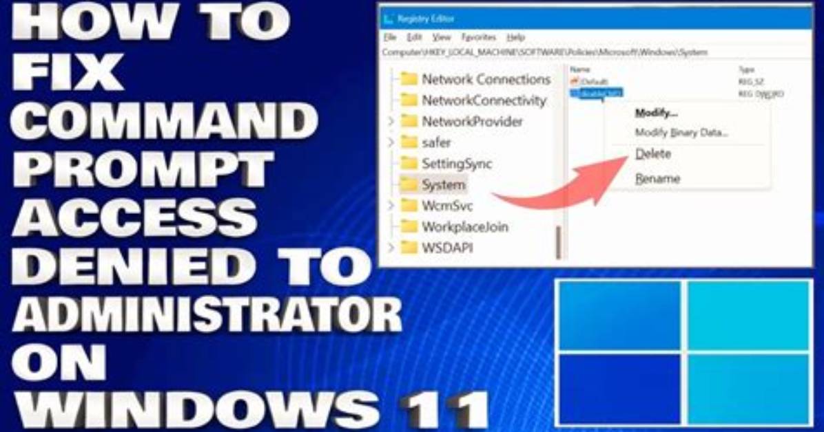 How Do I Fix Command Prompt Access Denied Windows 7?