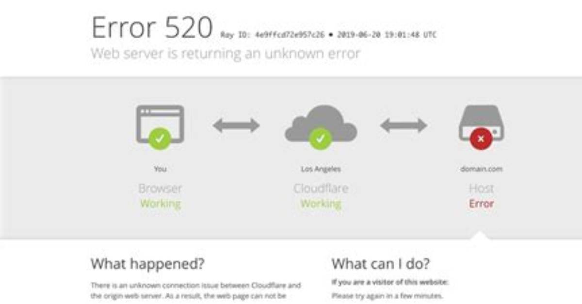 How Do I Fix Error 520?
