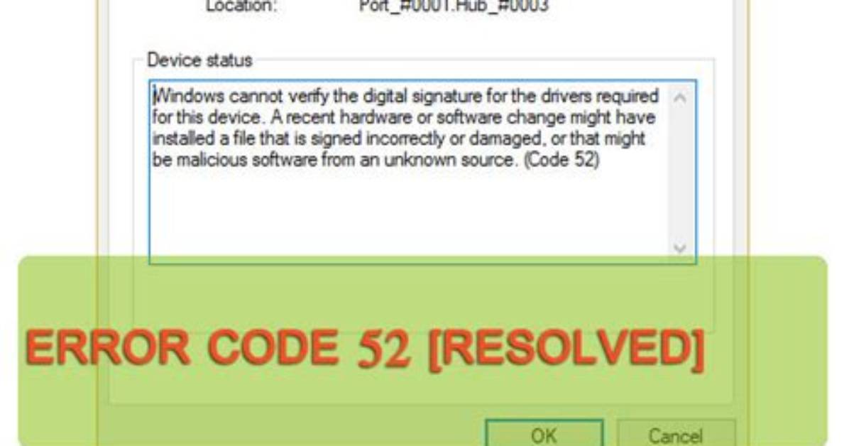 How Do I Fix Error Code 52 on Windows 7?