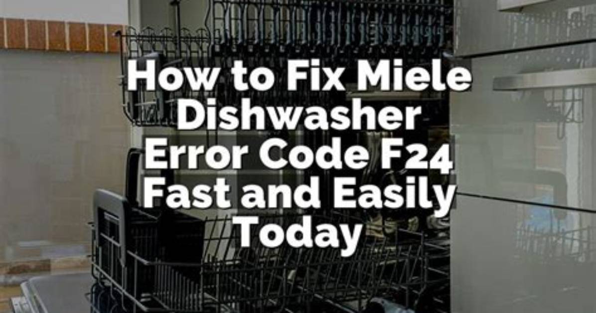 How Do I Fix Error Code F24?