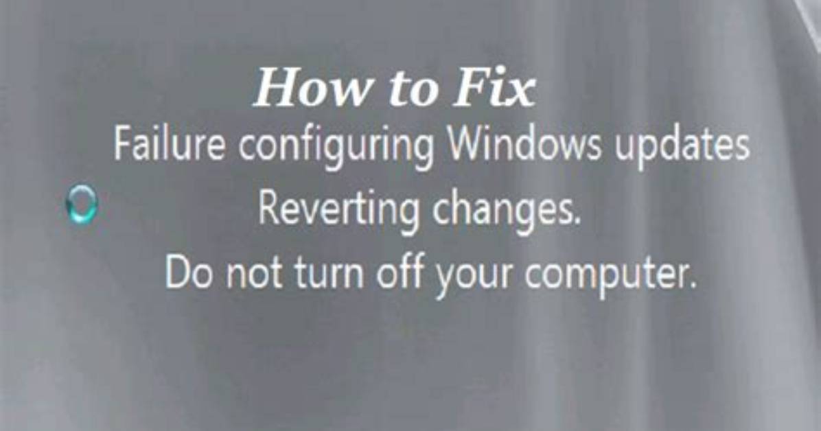How Do I Fix Failure Configuring Windows 8 Updates?