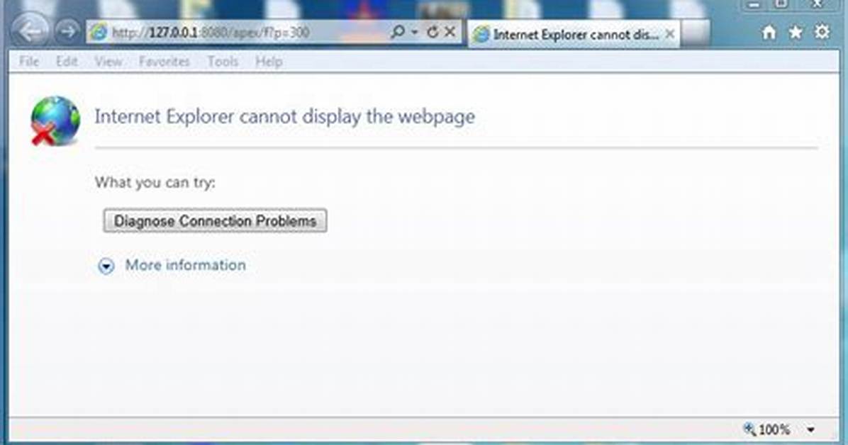 How Do I Fix Internet Explorer Cannot Display the Webpage Windows 7?