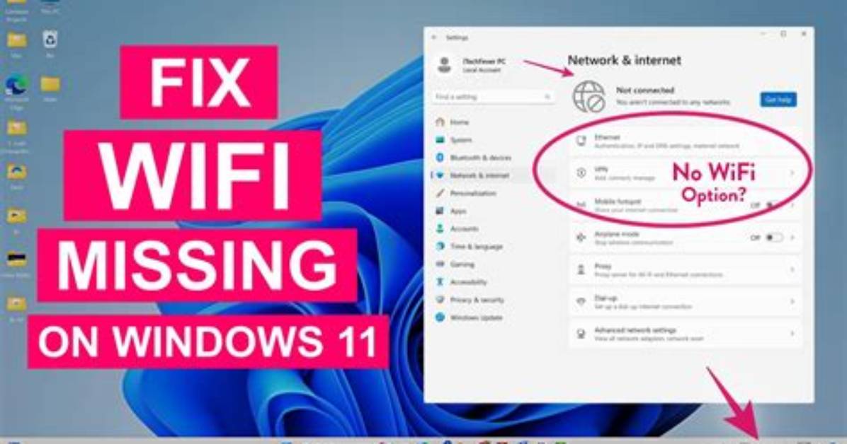How Do I Fix Missing Wifi on Windows 10?