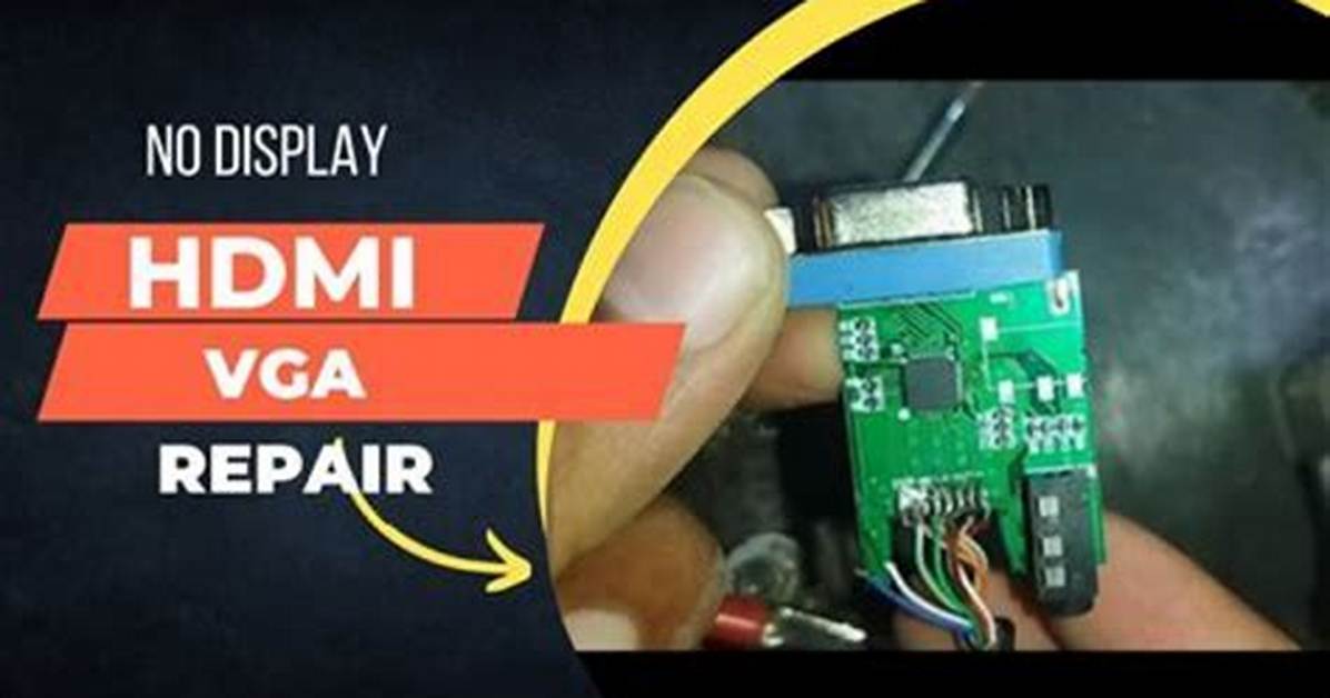 How Do I Fix My Vga Cable