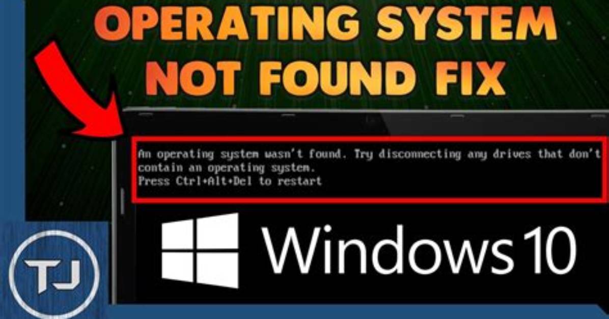 How Do I Fix Operating System Wasn’t Found?