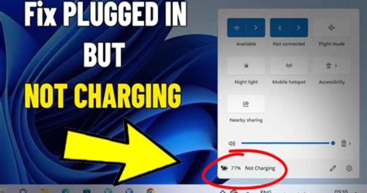 How Do I Fix Plugged in Not Charging Windows 7?