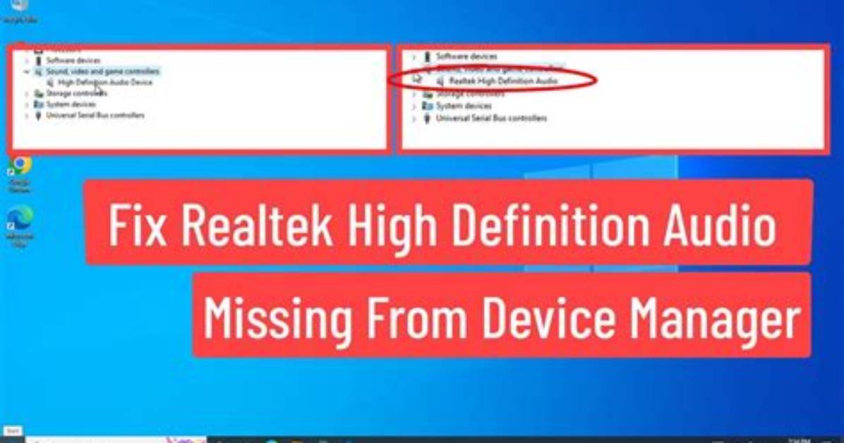 How Do I Fix Realtek High Definition Audio Driver Windows 10?