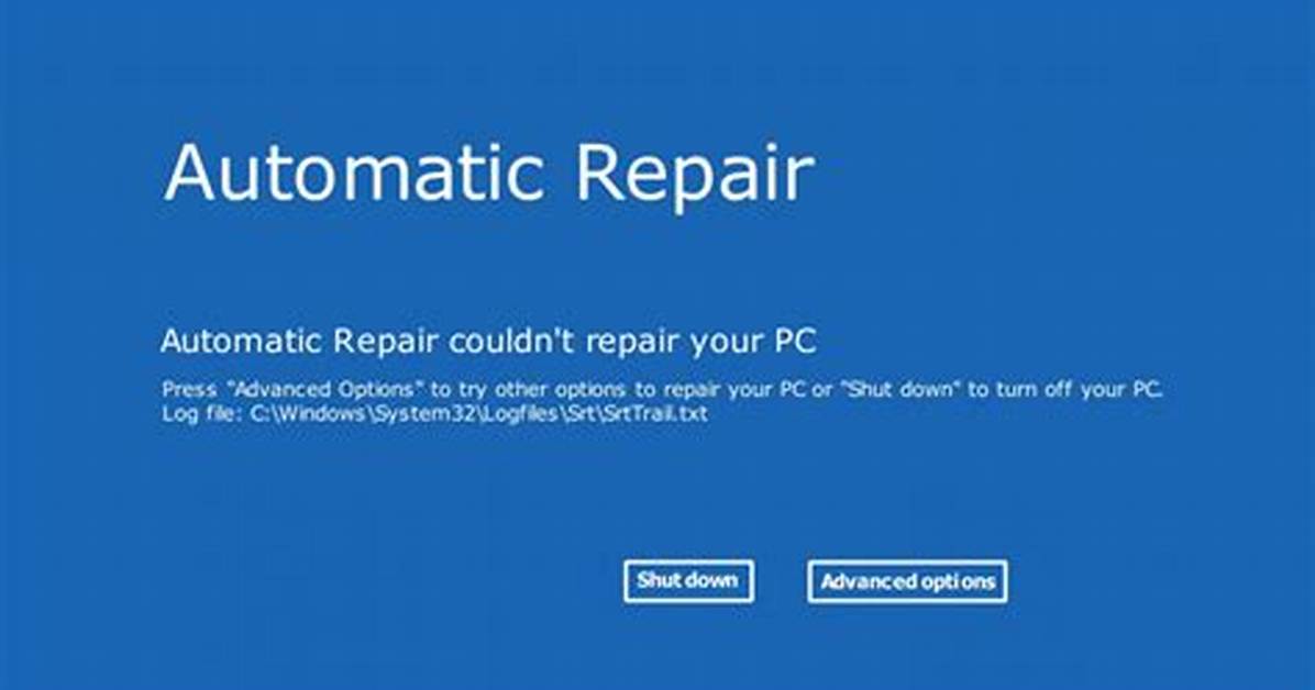 How Do I Fix the Automatic Repair Loop in Windows 8?