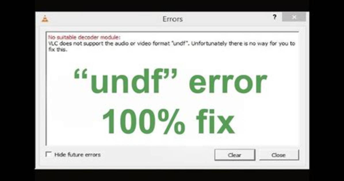 How Do I Fix Undf Format?
