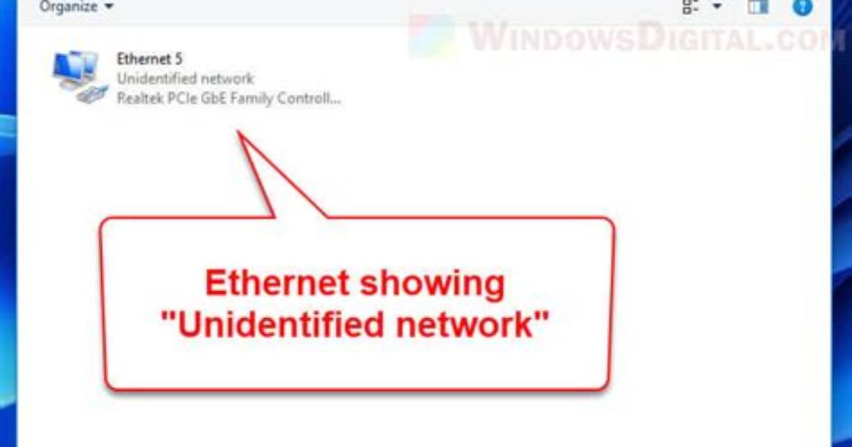 How Do I Fix Unidentified Network Windows Vista?