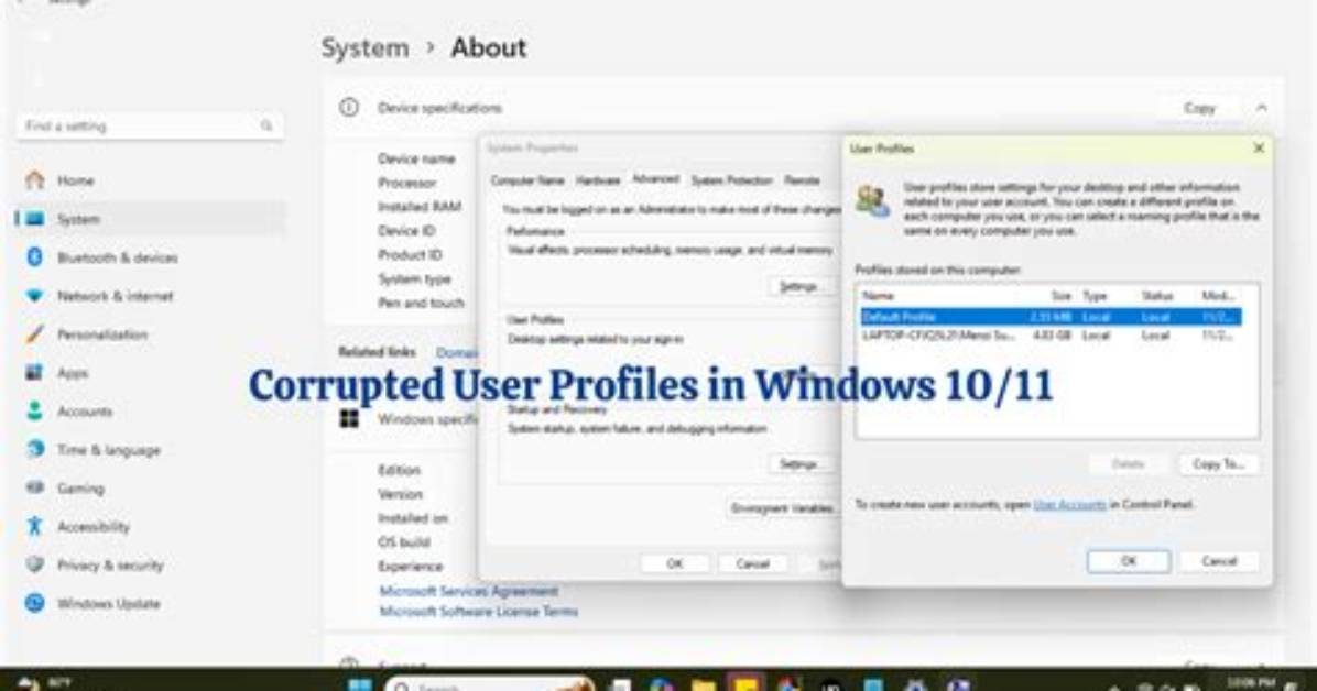 How Do I Fix User Profiles in Windows 7?