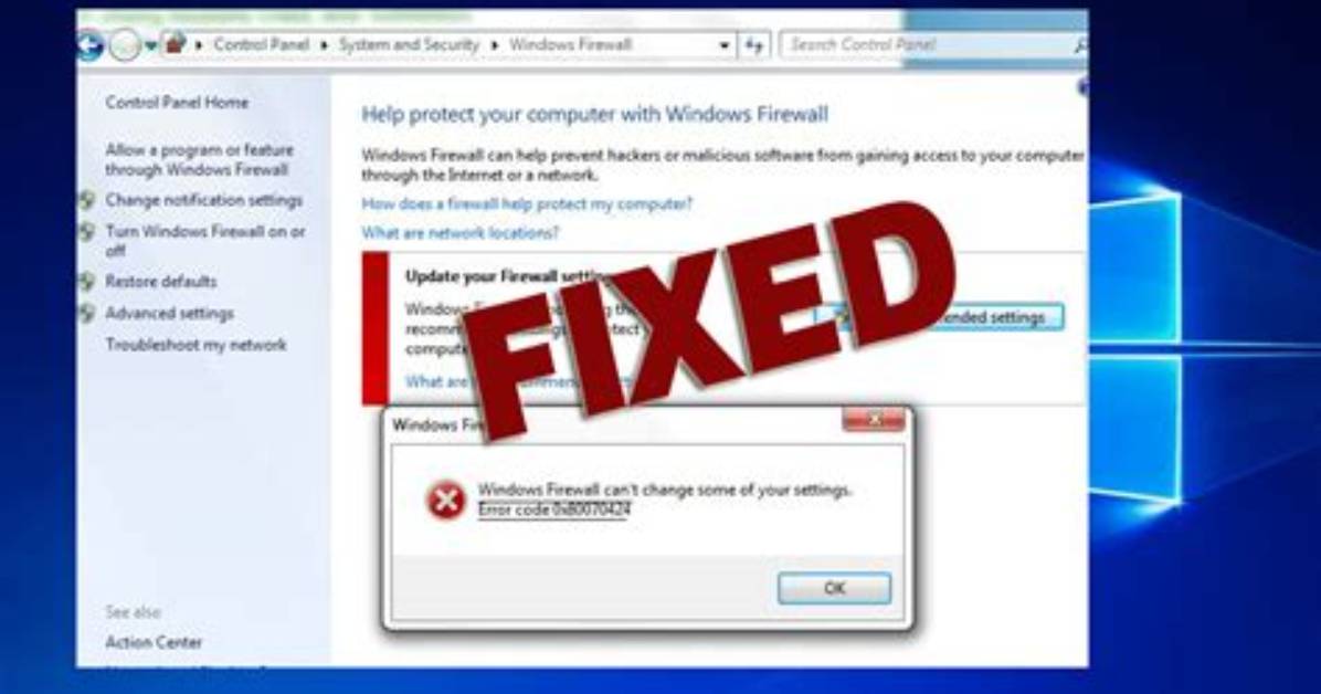 How Do I Fix Windows Firewall Error?