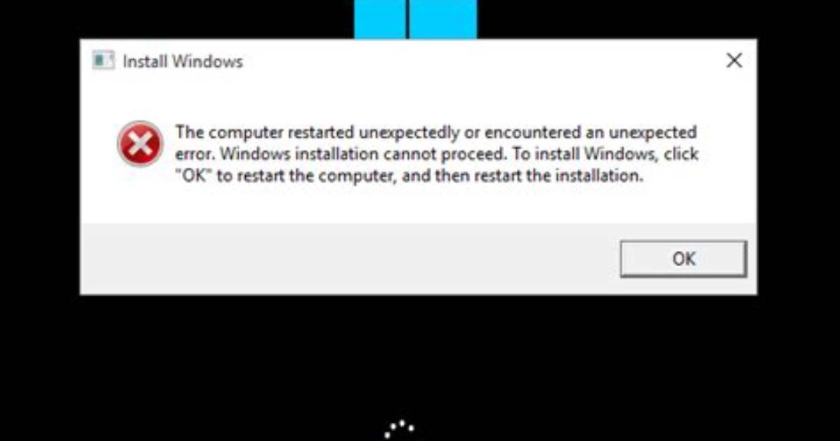 How Do I Fix Windows Setup Unexpected Error?