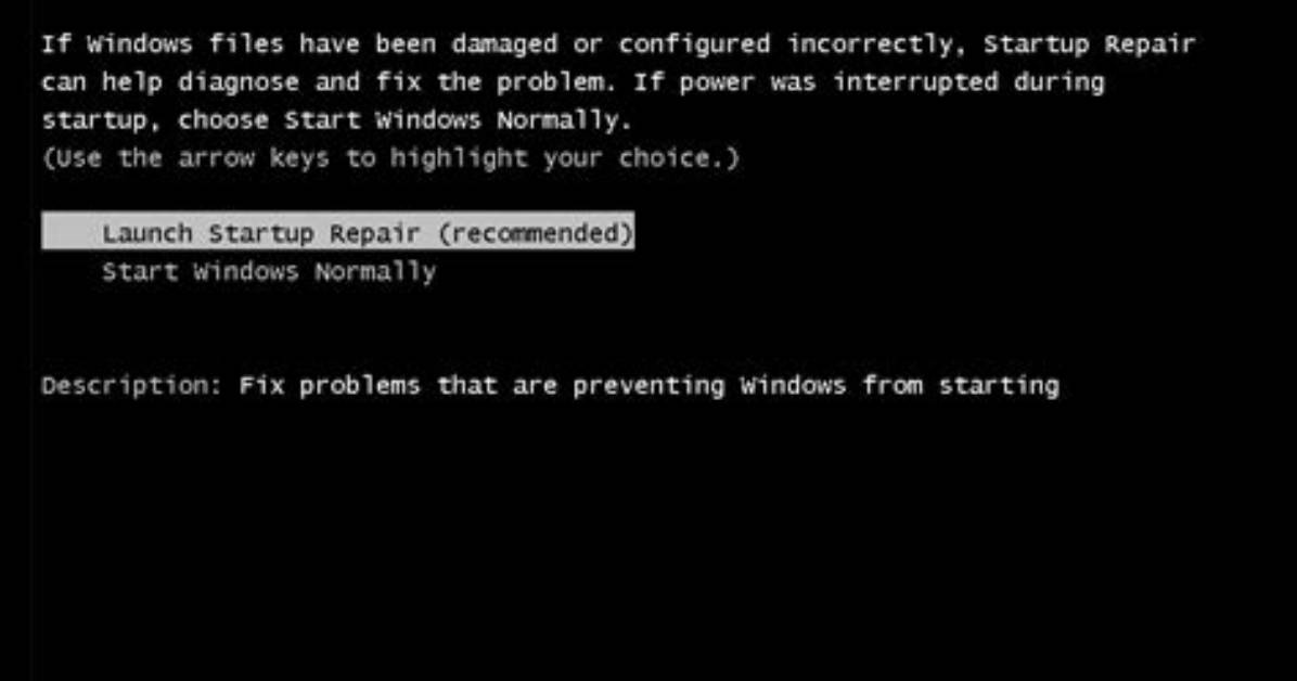 How Do I Fix Windows Startup Error?