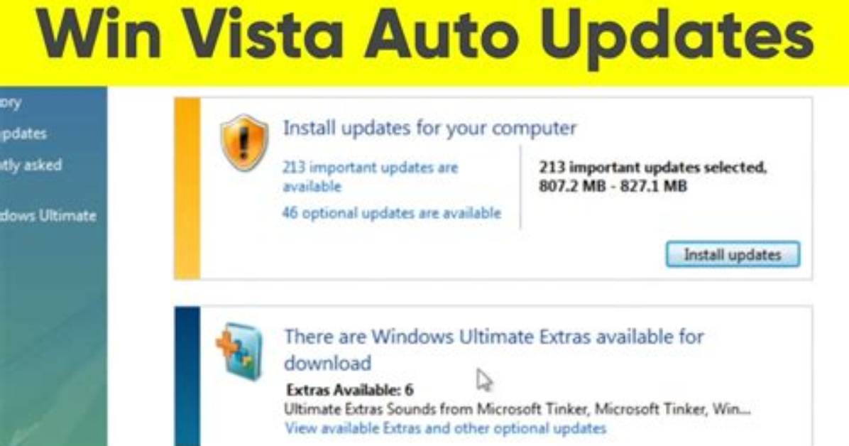 How Do I Fix Windows Vista Updates?