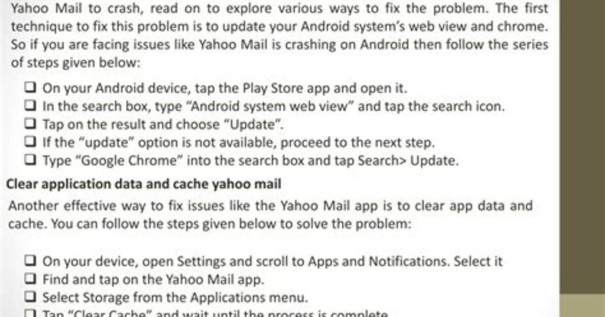 How Do I Fix Yahoo Mail on My Android?