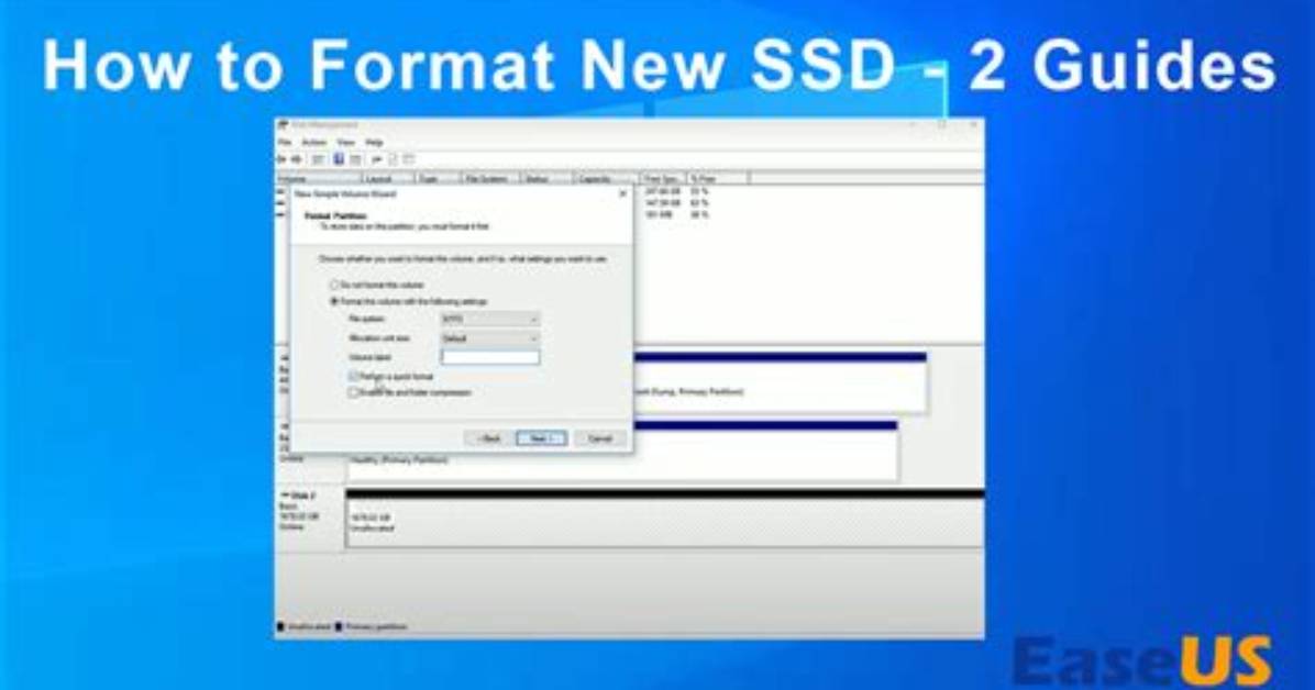 How Do I Format a Ssd in Windows 10?