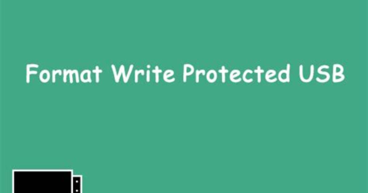 How Do I Format a Write Protected Cd in Windows 10?