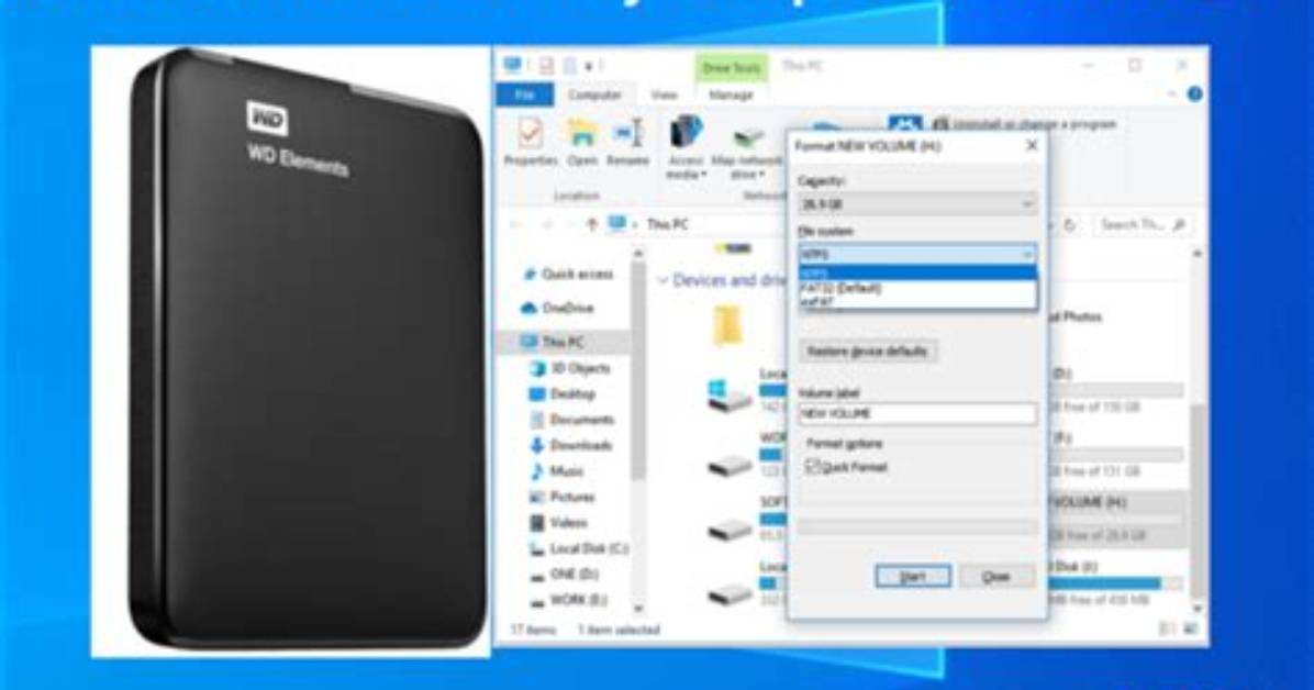How Do I Format My Wd External Hard Drive for Windows 10?