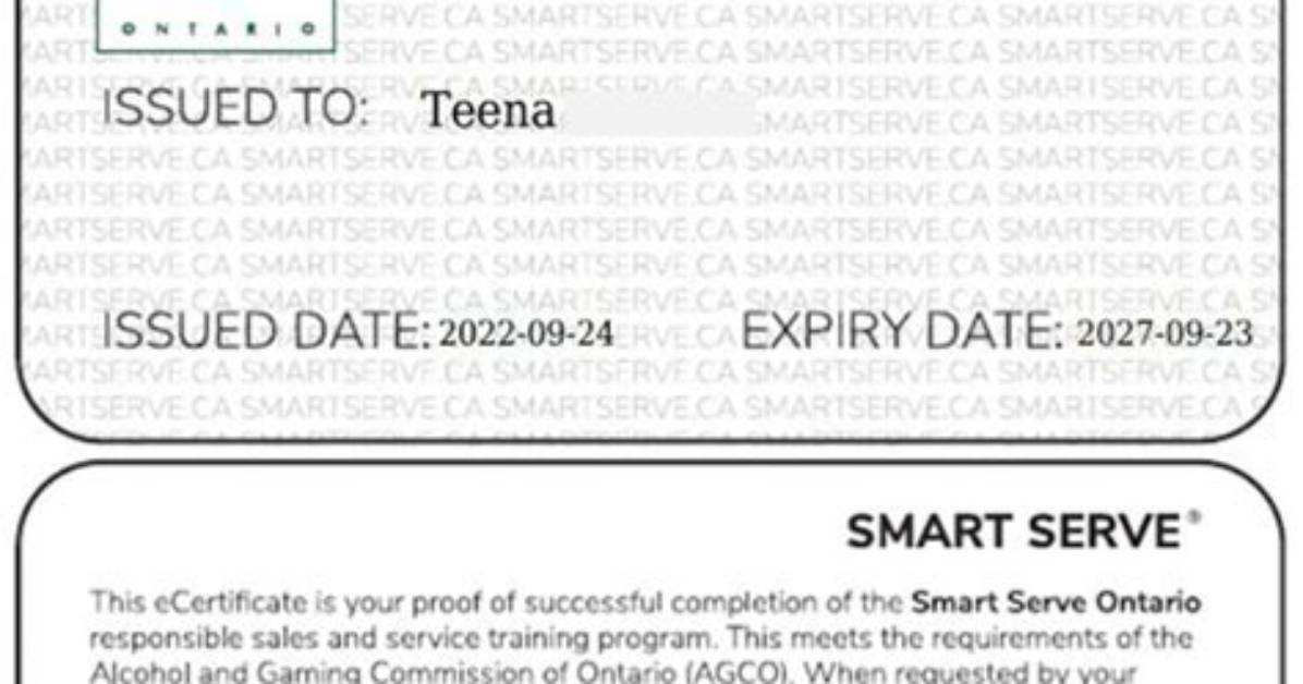 How Do I Get a Smart Serve in Ontario