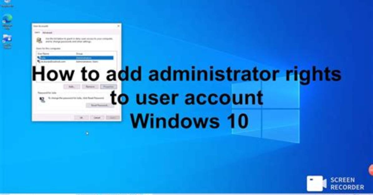 How Do I Get Administrator Rights Back?