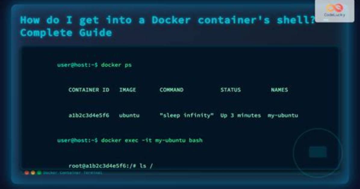 How Do I Get into a Docker Container's Shell?
