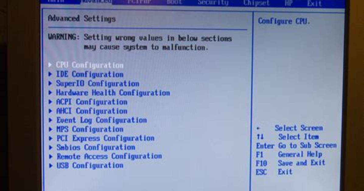 How Do I Get into Advanced Bios Settings?