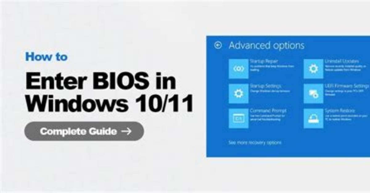 How Do I Get into Bios with Black Screen?