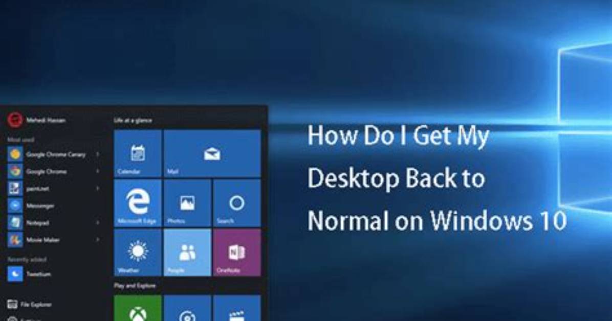How Do I Get My Desktop Back on Windows 8?
