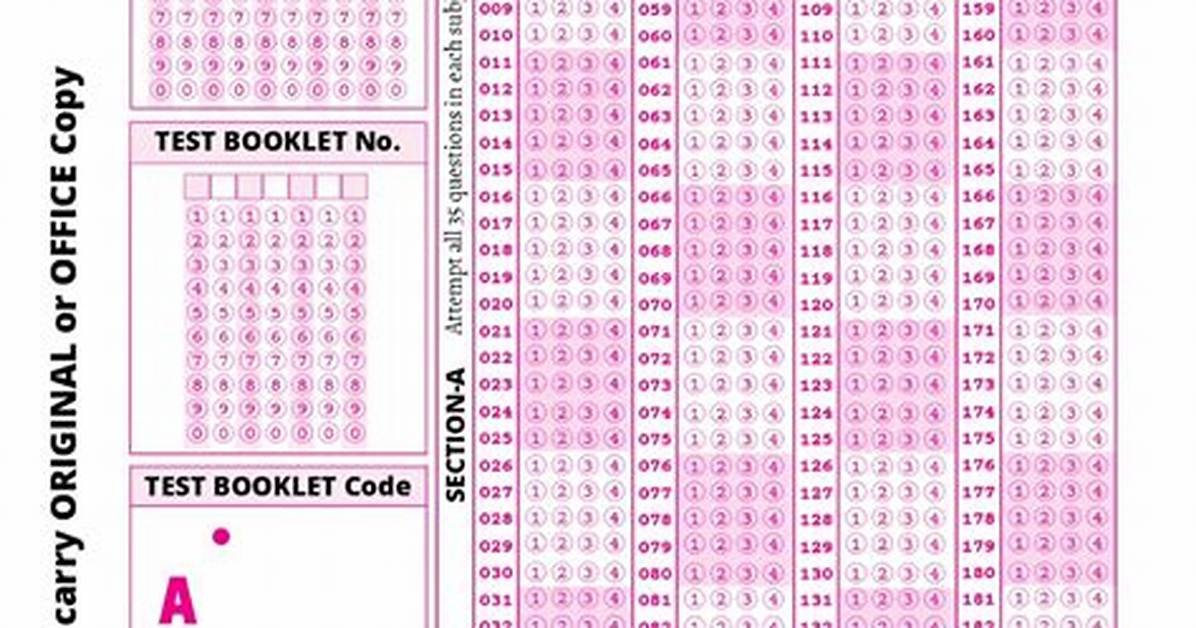 How Do I Get Neet Omr Sheet?