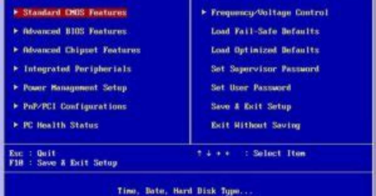 How Do I Get Past Bios Setup?