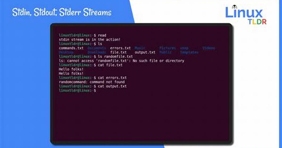 How Do I Get Stderr in Linux?
