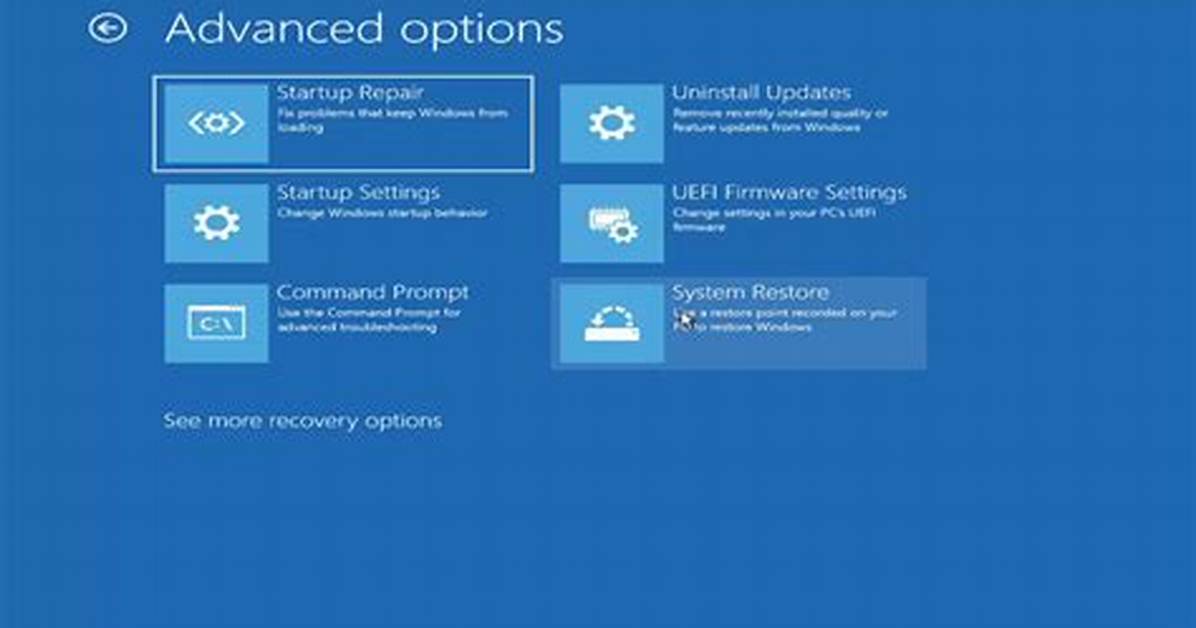 How Do I Get to Advanced Boot Options in Windows 10?