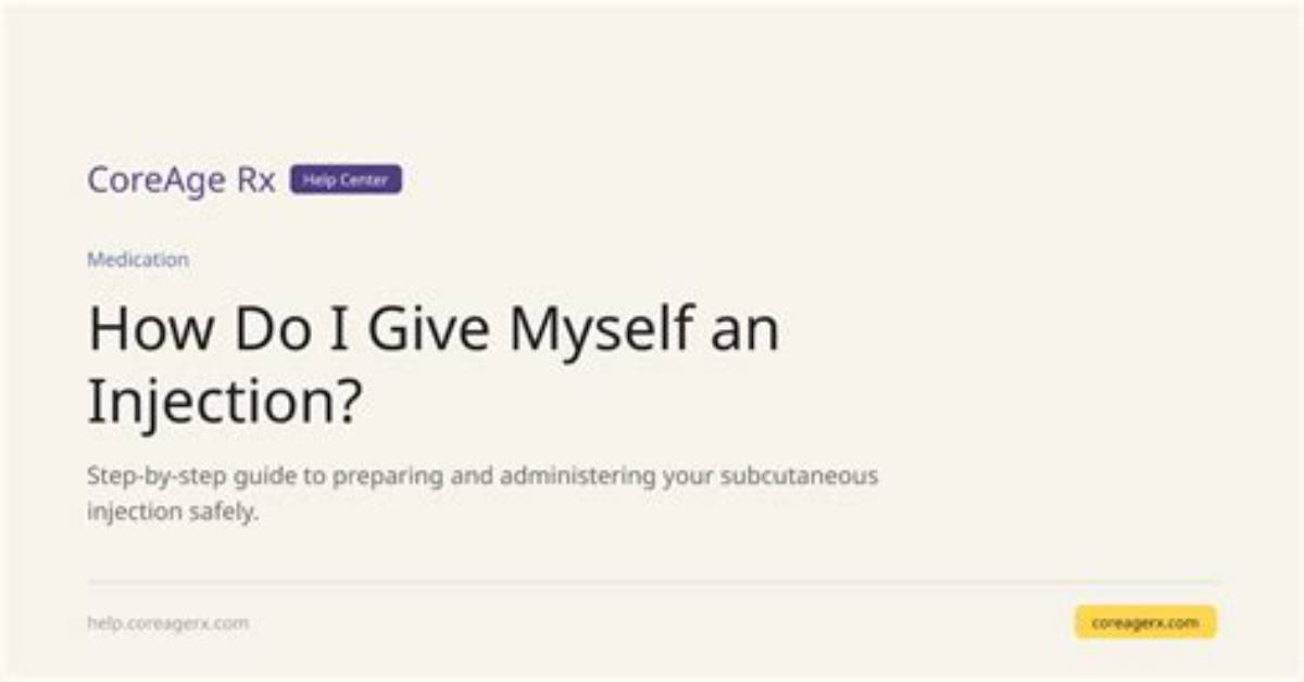 How Do I Give Myself an Injection?