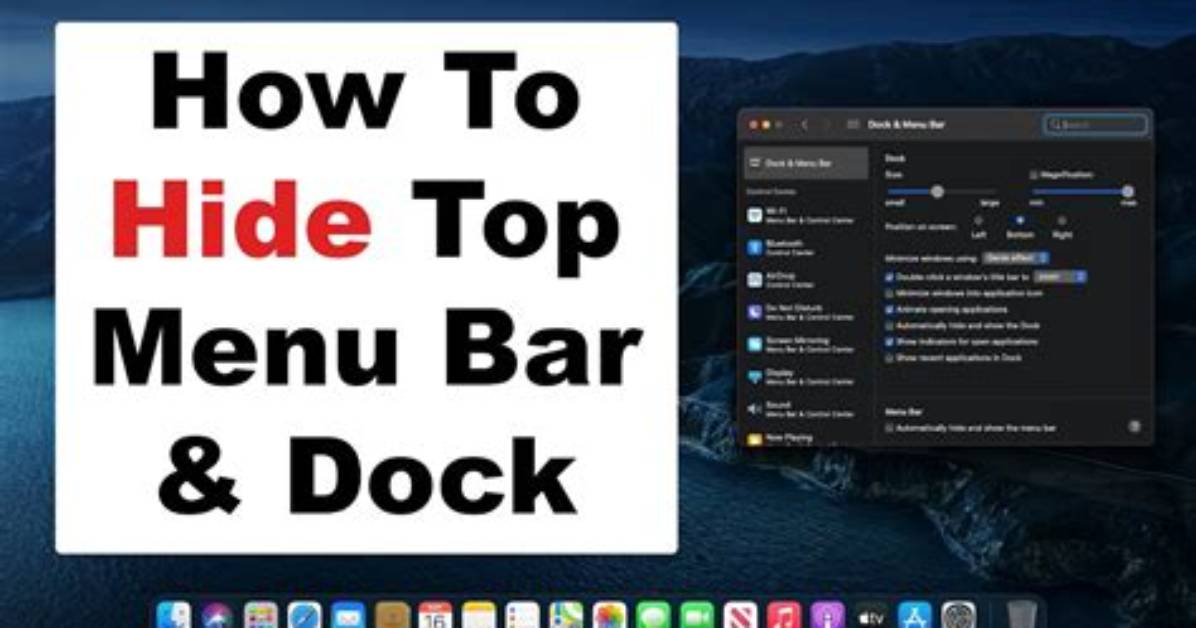 How Do I Hide the Top Bar in Windows 10?