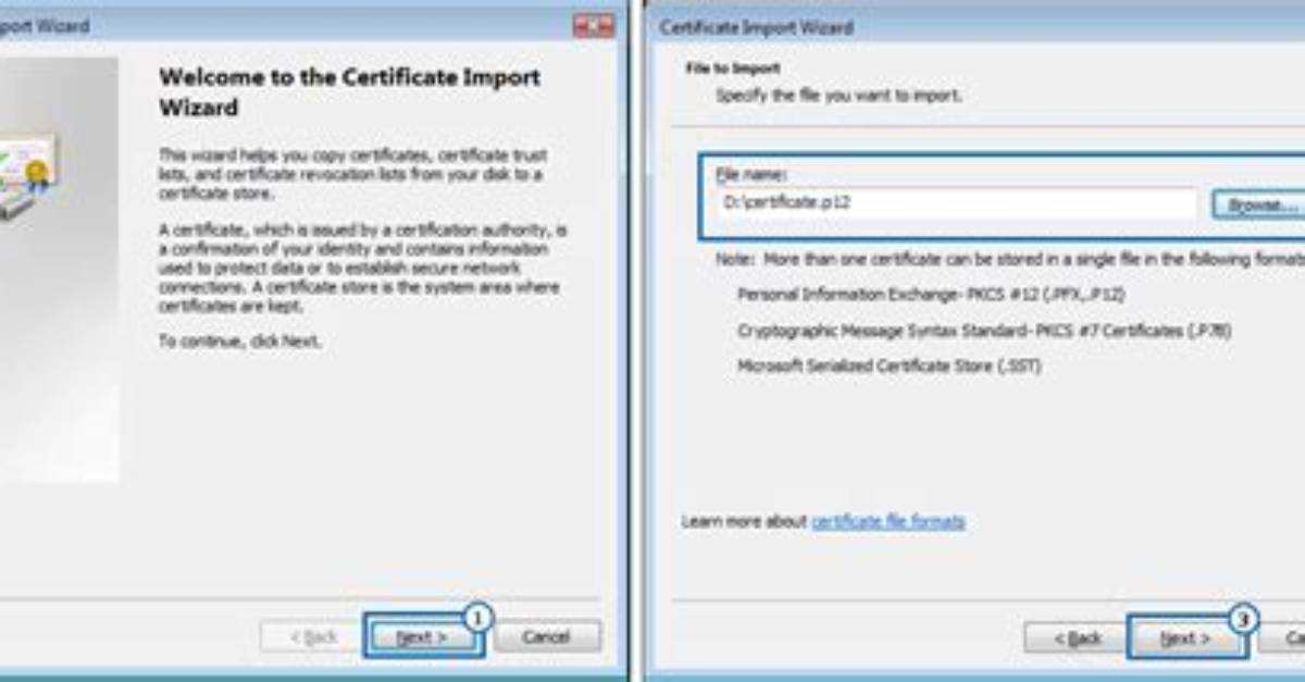 How Do I Import a Certificate into Windows 7?