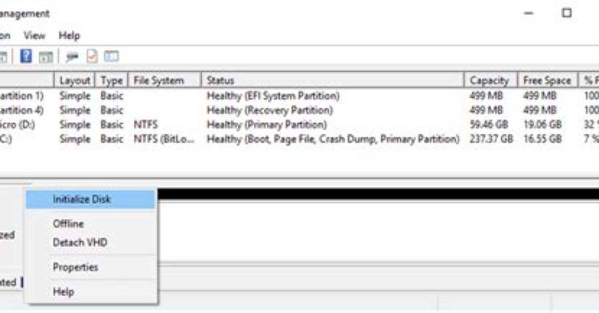 How Do I Initialize a Hard Drive in Windows 7?