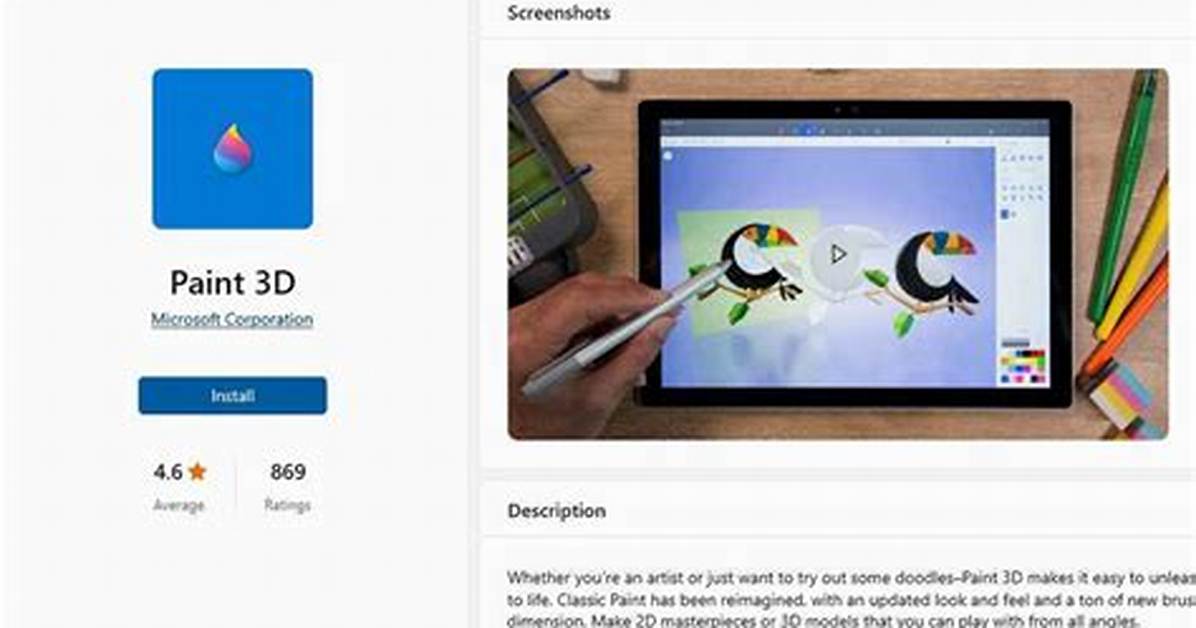 How Do I Install 3D Paint on Windows 10?