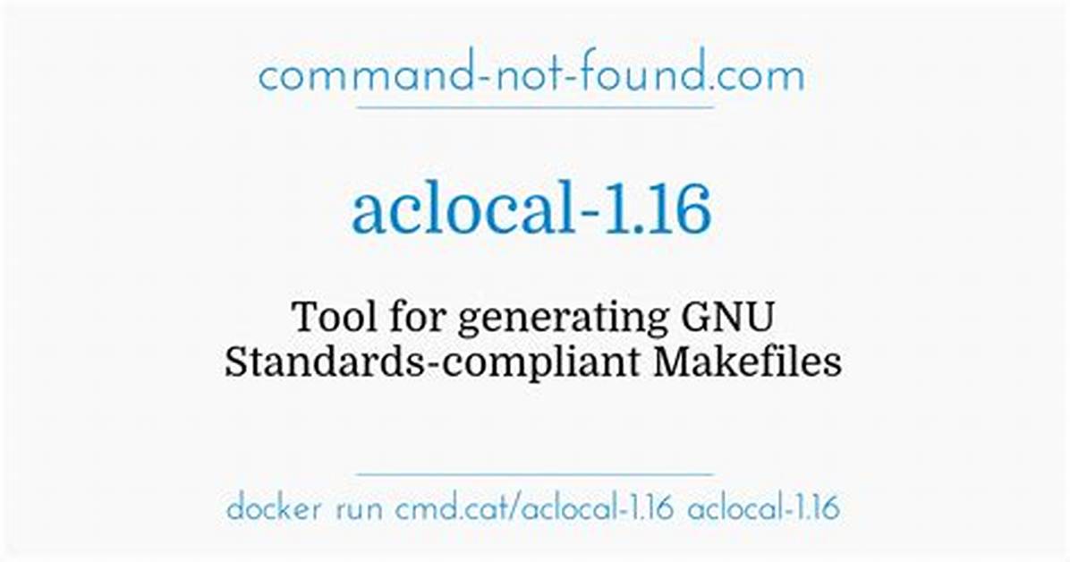 How Do I Install Aclocal?