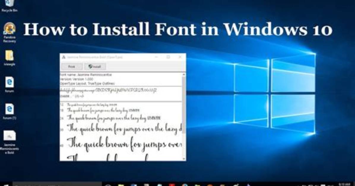 How Do I Install Fonts on Windows Linux?