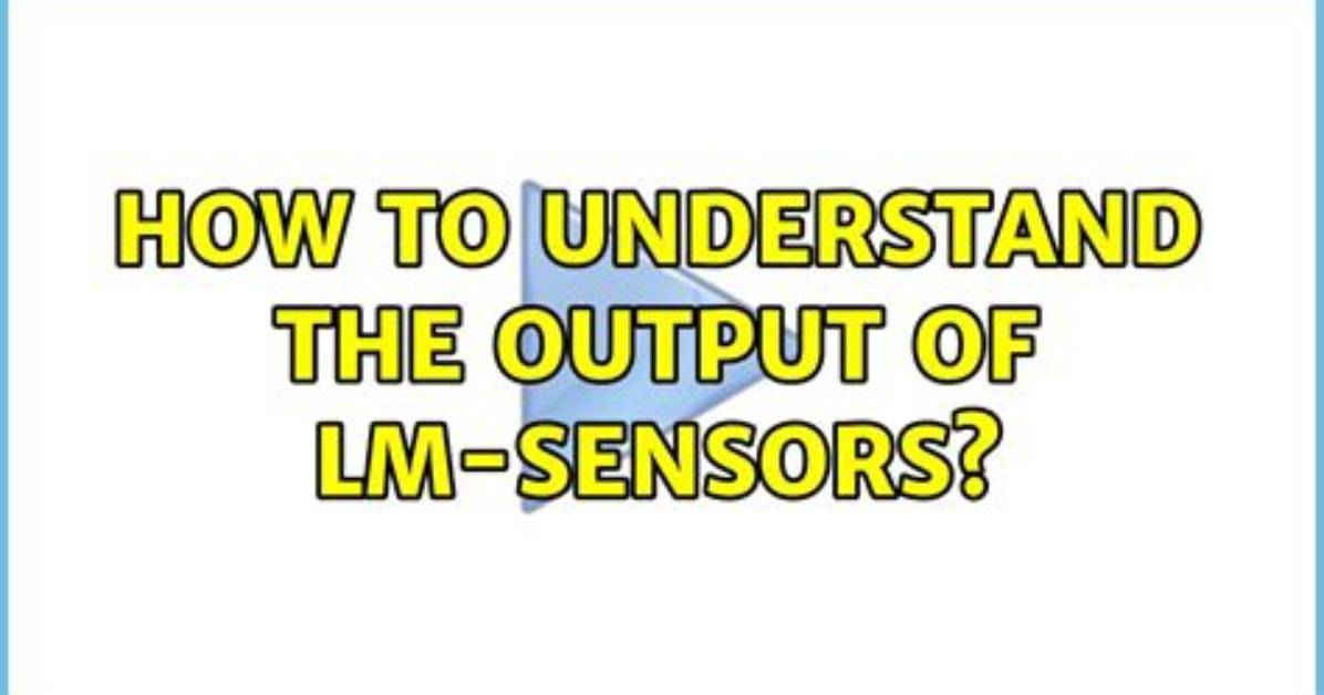 How Do I Install Lmsensors on a Server?