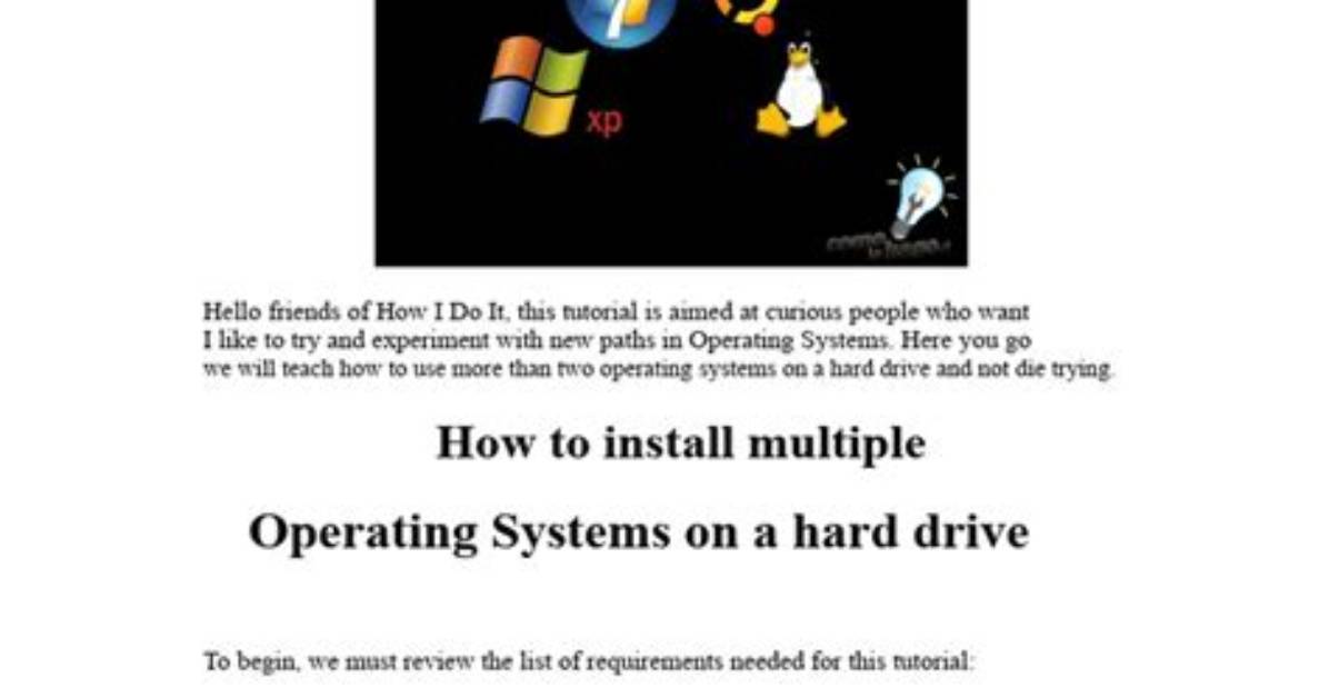 How Do I Install Multiple Operating Systems on Windows 10?