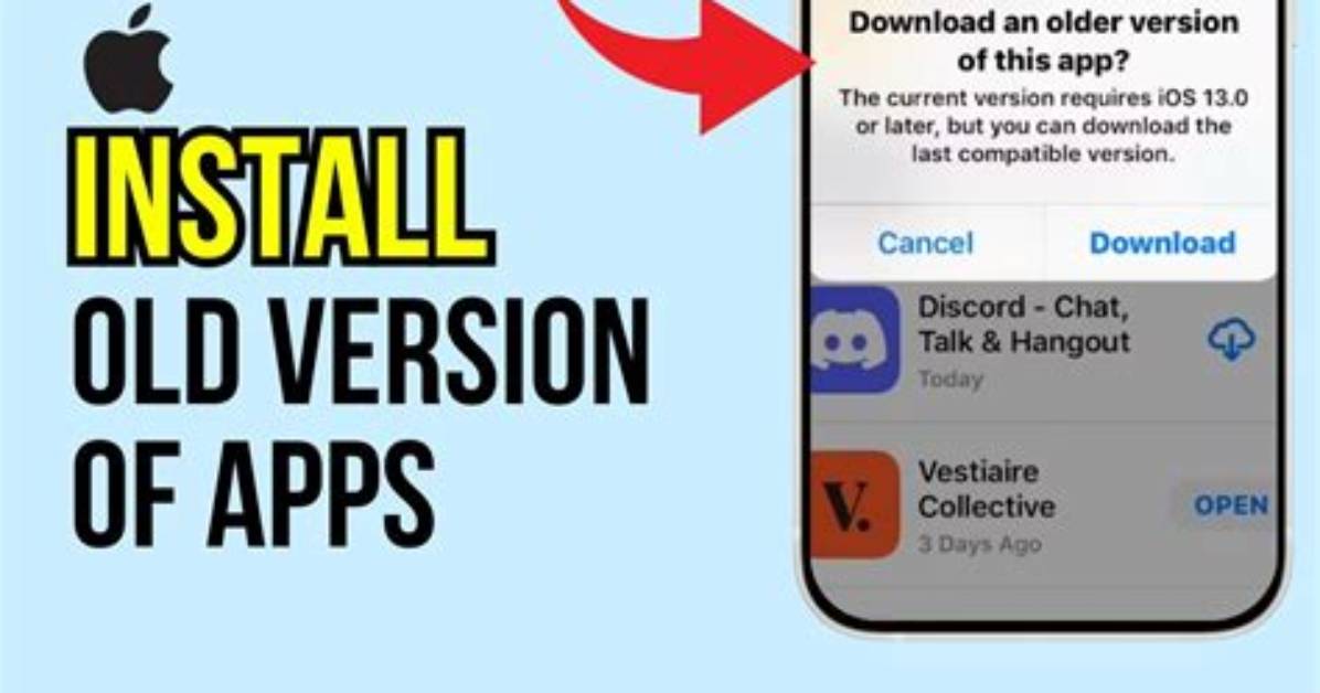 How Do I Install Old Apps on iOS?
