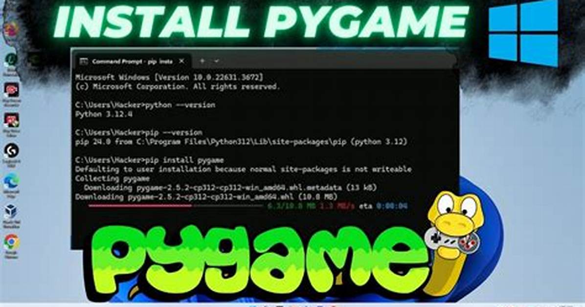 How Do I Install Pygame on Windows 7?