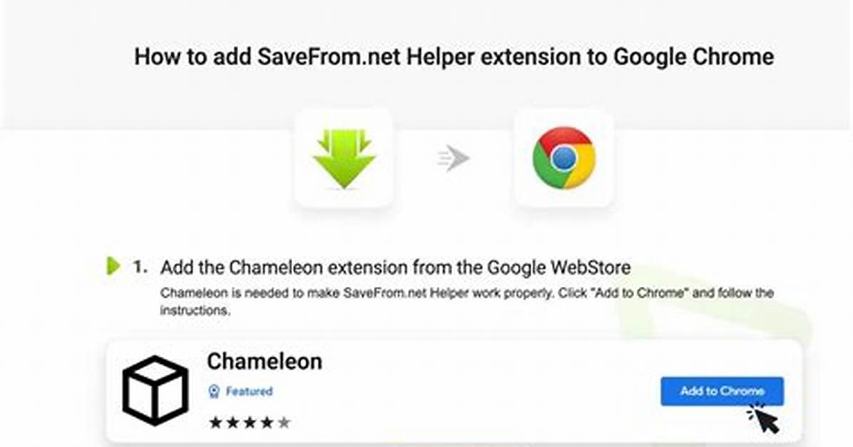 How Do I Install Savefrom Net Helper on Google Chrome?