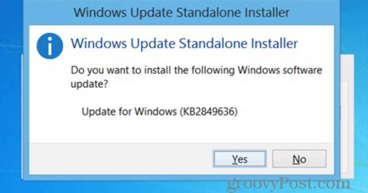 How Do I Install Windows Update Standalone Installer?